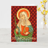 Wenskaart van St. Apollonia (VVP 001) #1 Kaart (Gele Bloem)