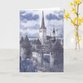 Wenskaart van Tallinn Kaart (Gele Bloem)