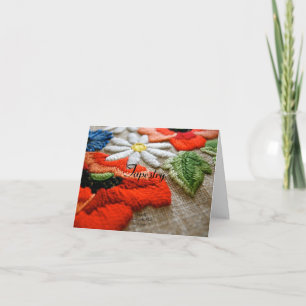 Wenskaart van tapijtpoëzie kaart