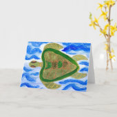 Wenskaart van Tortuga Kaart (Gele Bloem)