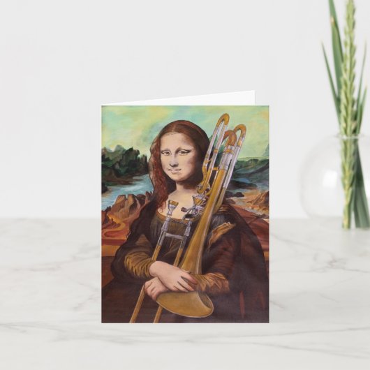 Wenskaart van Trombona Lisa Feestdagen Kaart (Voorkant)