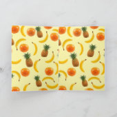 Wenskaart van tropische vruchten kaart (Binnen)