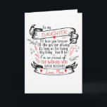 Wenskaart van trotse moeder kaart<br><div class="desc">Voor mijn dochter,  ik zal voor altijd van je houden Ik zal je altijd leuk vinden Zolang ik leef Mijn baby zul je zijn Ik ben zo trots op de vrouw die je bent geworden!</div>