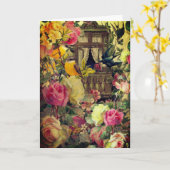 Wenskaart van tuin, blanco binnenzijde Kaart (Gele Bloem)