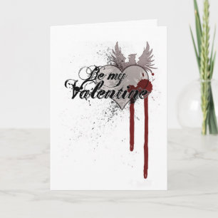 Wenskaart van valentijns bloedplaatje feestdagen kaart