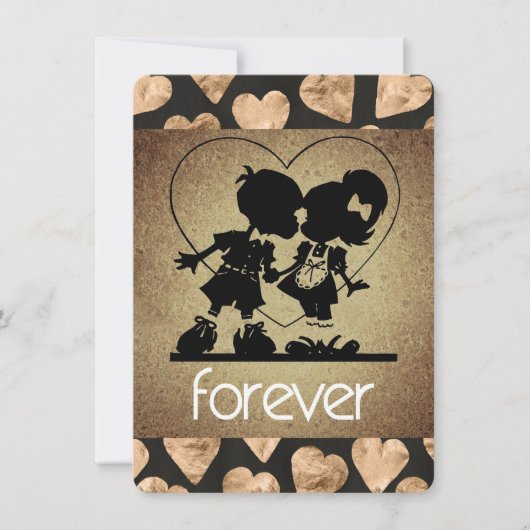 Wenskaart van valentijnse 'Forever SweeBaby' Feestdagenkaart (Voorkant)