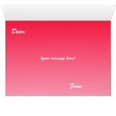 Wenskaart van valentijnse harten en liefde (Binenzijde Horizontaal (Onderkant))