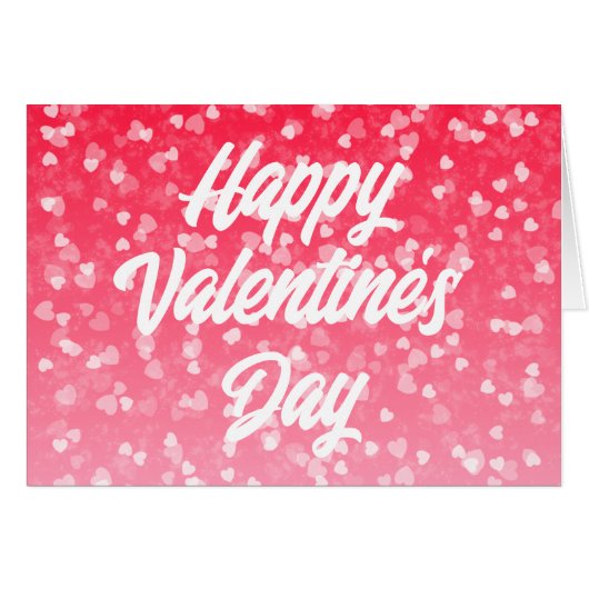 Wenskaart van valentijnse harten en liefde (Voorkant Horizontaal)