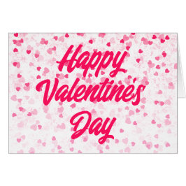 Wenskaart van valentijnse harten en liefde