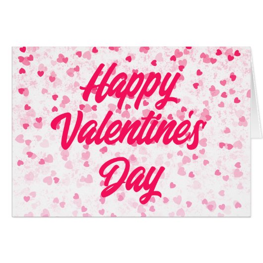 Wenskaart van valentijnse harten en liefde (Voorkant Horizontaal)