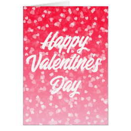 Wenskaart van valentijnse harten en liefde