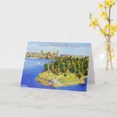  Wenskaart van Vancouver Island Kaart (Gele Bloem)