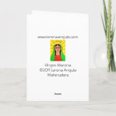 Wenskaart van Virgen de Guadalupe Kaart (Achterkant)