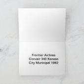 Wenskaart van vliegtuigen kaart (Binnen)