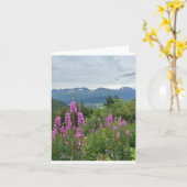 Wenskaart van vuurweed kaart (Gele Bloem)