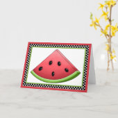 Wenskaart van watermeloenen kaart (Gele Bloem)