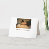 wenskaart van wilde paarden feestdagen kaart (Achterkant)