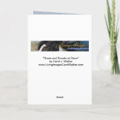 Wenskaart van wilde paarden - Grace en Donata Bedankkaart (Achterkant)