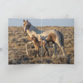 Wenskaart van wilde paarden - Grace en Donata Bedankkaart (Binnen)