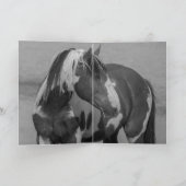 Wenskaart van wilde paarden - Picasso loopt op Kaart (Binnen)