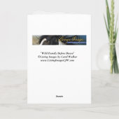 Wenskaart van wilde paarden - Wilde familie voor z Kaart (Achterkant)