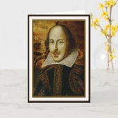Wenskaart van William Shakespeare Kaart (Gele Bloem)