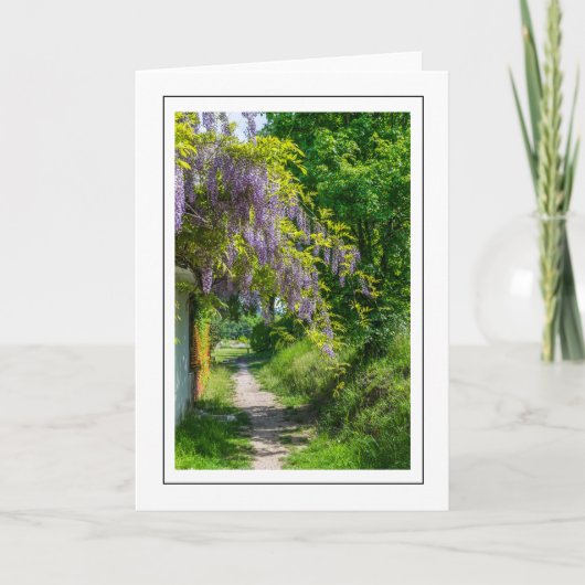 Wenskaart van Wisteria Kaart (Voorkant)