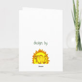 wenskaart van woestijncactus kaart (Achterkant)