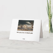 wenskaart van woestijnpaarden feestdagen kaart (Achterkant)