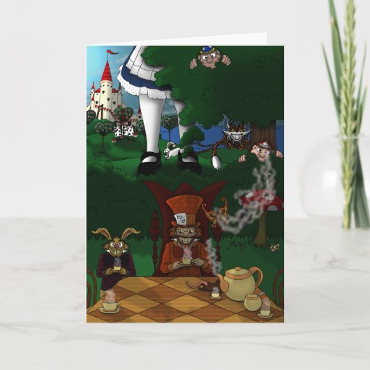 Wenskaart van Wonderland Kaart (Voorkant)