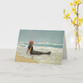  Wenskaart vanaf het strand Kaart (Gele Bloem)