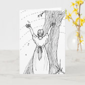 Wenskaart - Vangstscheuren Kaart (Gele Bloem)