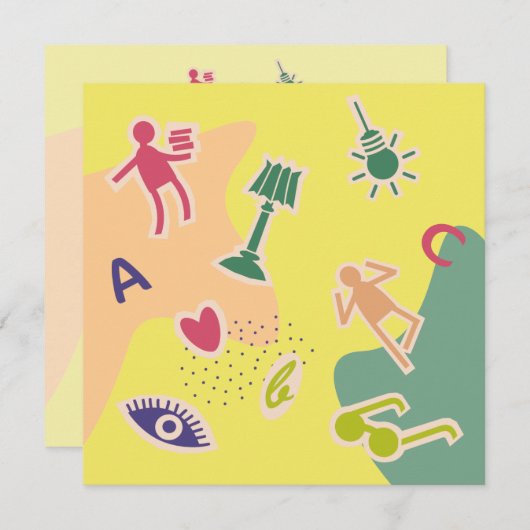 wenskaart veel succces examen (Voorkant / Achterkant)