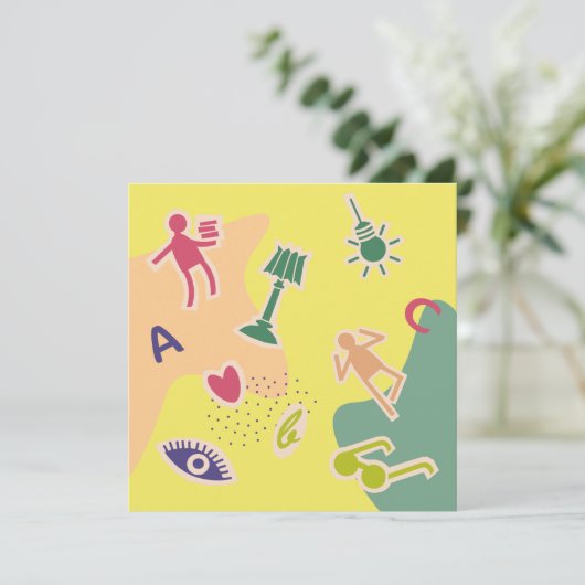 wenskaart veel succces examen (Staand voorkant)