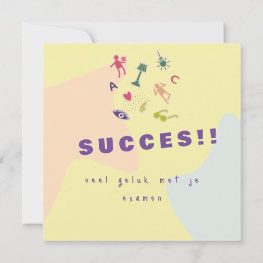 wenskaart veel succces examen (Achterkant)