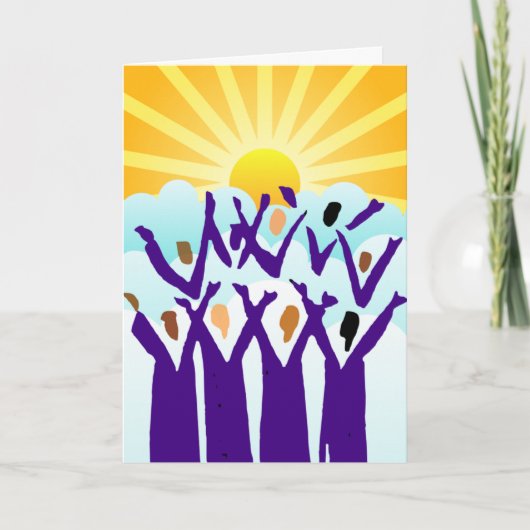 Wenskaart verheugen feestdagen kaart (Voorkant)