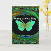 Wenskaart Verticale Sjabloon (Gele Bloem)