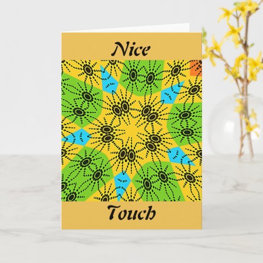 Wenskaart Verticale Sjabloon (Gele Bloem)