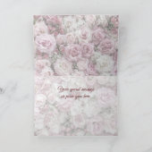 WENSKAART - VICTORIAANS ROZEN KAART (Binnen)