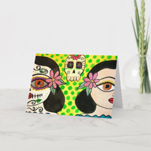 Wenskaart "vida-Muerte" - Dag van de doden Kaart