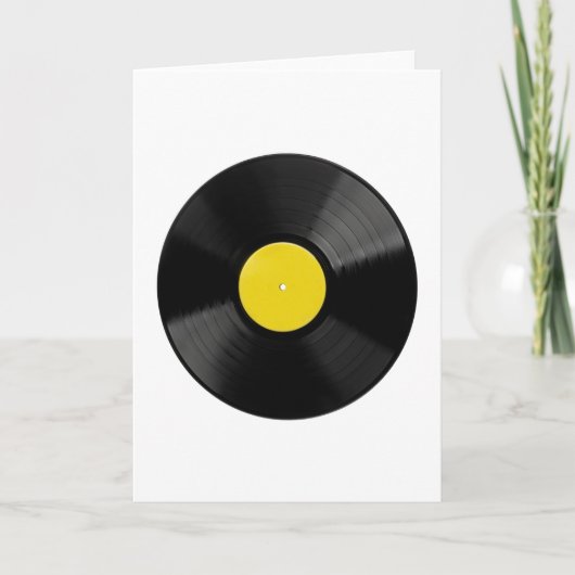 Wenskaart Vinylrecord Kaart (Voorkant)