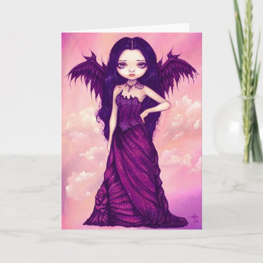 wenskaart "Violet Angel" Kaart (Voorkant)