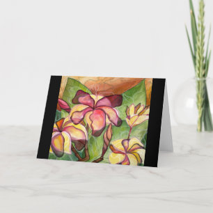Wenskaart: Vivian's Plumeria Kaart