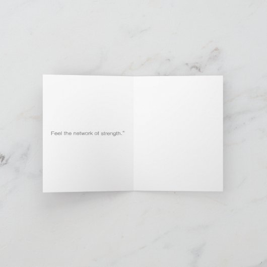 Wenskaart - voel het Netwerk van Sterkte Kaart (Binnen)