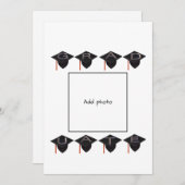 Wenskaart voor afstudeerkapken feestdagenkaart (Voorkant / Achterkant)