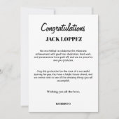 Wenskaart voor afstuderen bedankkaart (Voorkant)