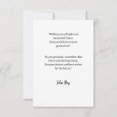 wenskaart voor afstuderen bedankkaart (Achterkant)