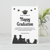 wenskaart voor afstuderen feestdagenkaart (Staand voorkant)