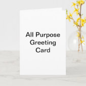 Wenskaart voor alle doeleinden kaart (Gele Bloem)