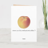 Wenskaart voor appels kaart (Achterkant)